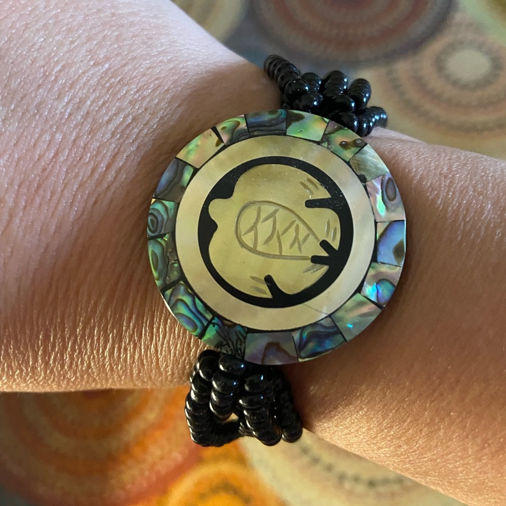 Bracelet with Abalone sea turtle
